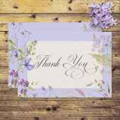 Rustikale Lavendel- und Zahnpasta-Wildblumen Laven Dankeskarte