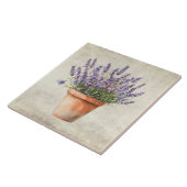 Rustikale Lavendel-Wasserfarbe Fliese (Seite)