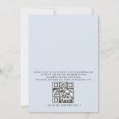 Rustikale Lavendel-Wiese QR-Code-Hochzeit im Gebir Einladung (Rückseite)