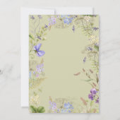 Rustikale Lavendel & Wildblumen Einladung (Rückseite)