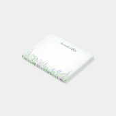 Rustikale Lavendelgras Grüne Frühlingsfarbe Wasser Post-it Klebezettel (angewinkelt)