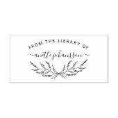 Rustikale Lavender Handgeschriebene benutzerdefini Gummistempel (Prägung)