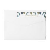 Rustikale Leaf-Blumenhochzeit (Rückseite)