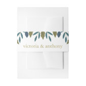 Rustikale Leaf-Blumenhochzeit Einladungsbanderole (Vorderseite Beispiel)