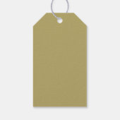 Rustikale Leaf-Blumenhochzeit Geschenkanhänger (Rückseite)