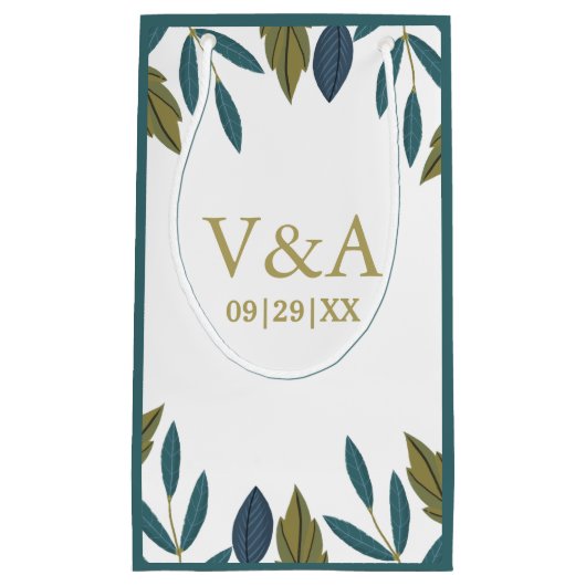 Rustikale Leaf-Blumenhochzeit Kleine Geschenktüte (Vorderseite)