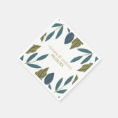 Rustikale Leaf-Blumenhochzeit Serviette (Ecke)