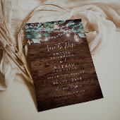 Rustikale Leaf String Lights Save the Date