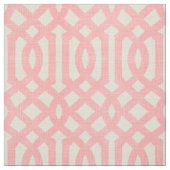 Rustikale Leinen, Beige und rosa Trellis Stoff (Muster)