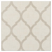 Rustikale Leinen Beige und Taupe marokkanisches Qu Stoff (Nahaufnahme)