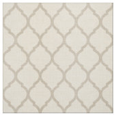 Rustikale Leinen Beige und Taupe marokkanisches Qu Stoff (Muster)