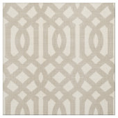 Rustikale Leinen Beige und Taupe Trellis Stoff (Muster)
