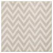 Rustikale Leinen Beige und Taupe Zickzack Stoff (Muster)