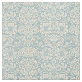 Rustikale Leinen in Beige und Blauer Damast Stoff (Muster)