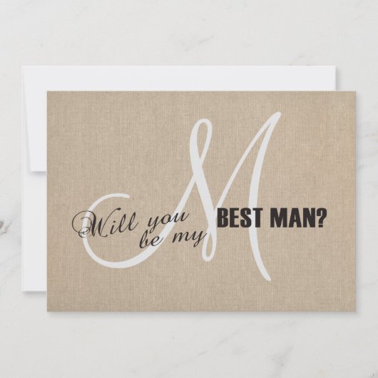 Rustikale Leineneien-Leinwand Hochzeit mein Trauze Einladung (Vorderseite)