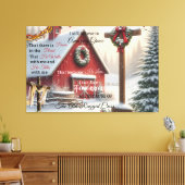 Rustikale Leinwand Ich glaube noch an Phantastisch (Insitu (Wohnzimmer))