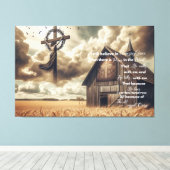 Rustikale Leinwand Ich glaube noch an Phantastisch (Insitu (Holzboden))