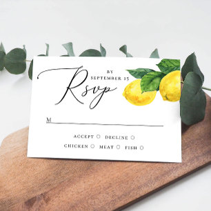 Rustikale Lemon Grove Wedding   Amalfi Citrus Orch RSVP Karte
