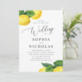 Rustikale Lemon Grove Wedding | Wasserfarbenzitrus Einladung