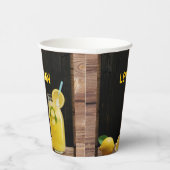 Rustikale Lemon Lemonade Kinderdusche Pappbecher (Rechts)