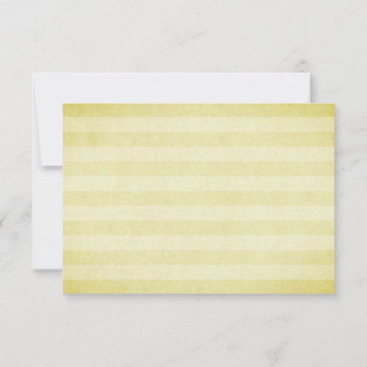 Rustikale Lemon Wedding RSVP Card (Rückseite)