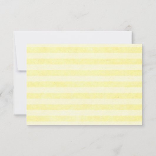 Rustikale Lemon Wedding RSVP Card (Rückseite)