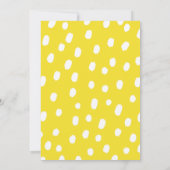 Rustikale Lemons Gelbe Babydusche Einladung (Rückseite)