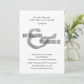 Rustikale Letterpresse Einladung (Stehend Vorderseite)