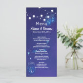 Rustikale Leuchten auf dem Land, die Glühwürmchen Menükarte (Stehend Vorderseite)