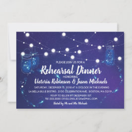 Rustikale Leuchten auf dem Lande Mason Gläser Prob Einladung