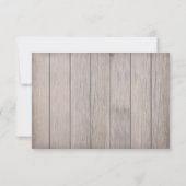 Rustikale Leuchten - UAWG Menu Card RSVP Karte (Rückseite)