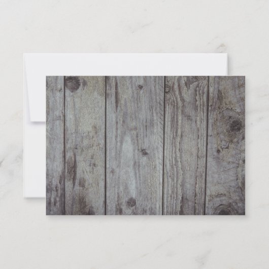 Rustikale Leuchten UAWG RSVP Karte (Rückseite)