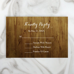 Rustikale Leuchtenfamilie RSVP-Karte RSVP Karte