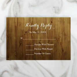 Rustikale Leuchtenfamilie RSVP-Karte RSVP Karte