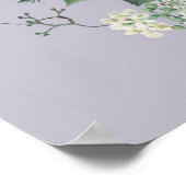 Rustikale Lichter Gelbe Blütenhochzeit Begrüßung Poster (Ecke)