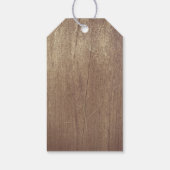 Rustikale Lichter Mason Jar Lace Wood Geschenkanhänger (Rückseite)