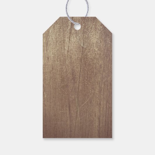 Rustikale Lichter Mason Jar Lace Wood Geschenkanhänger (Rückseite)