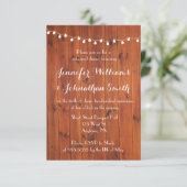 Rustikale Lichter Probe Einladungen (Stehend Vorderseite)