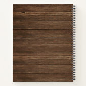 Rustikale Lichter Romantik Babydusche Gästebuch Notizblock (Rückseite)