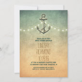 Rustikale Lichter Wasserbrause Einladung (Vorderseite)