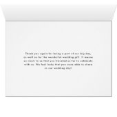 Rustikale Lichtereihe Foto Hochzeit Vielen Dank (Innenansicht Horizontal (Unten))