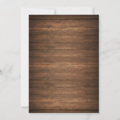 Rustikale Lichterfolge zum Hochzeitsempfang (Off W Einladung (Rückseite)