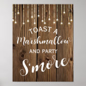 Rustikale Lichterkette ist mehr Hochzeit oder Part Poster (Vorne)