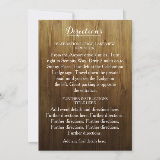 Rustikale Lichtzeichenkarte Einladung (Vorderseite)