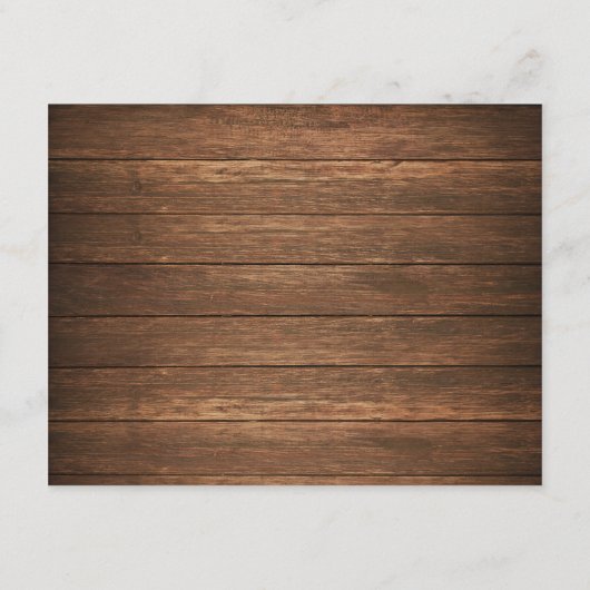 Rustikale Lichtzeichenreihe Details 4.25" x 5.5" K Begleitkarte (Rückseite)