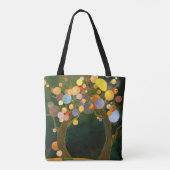 Rustikale Liebe Bäume Hochzeit Bridesmaid Geschenk Tasche (Rückseite)