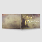 Rustikale Liebe Bäume und Mason Jar Lights Hochzei Gästebuch (Voll)