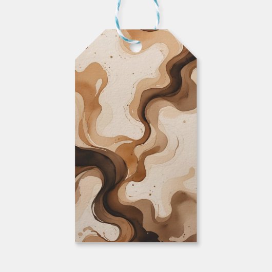 Rustikale Liebe bricht Dankeschön Brautparty Geschenkanhänger (Rückseite)