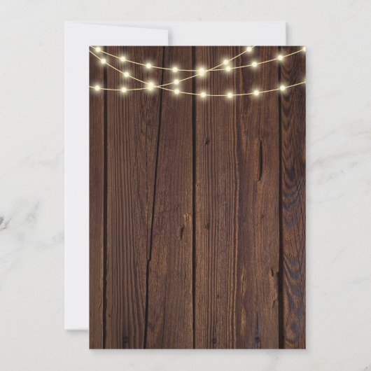 Rustikale Liebe Bug Baby Dusche Einladung (Rückseite)