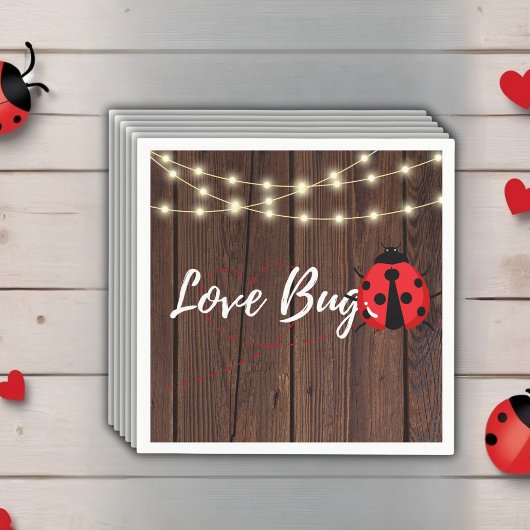 Rustikale Liebe Bug Baby Dusche Serviette